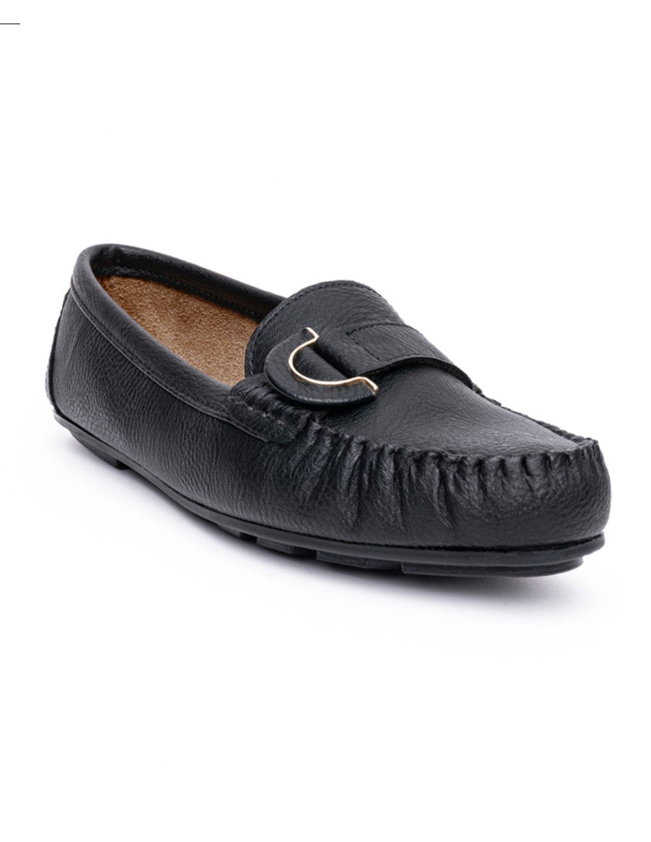 Mocasín Country lane 12030001 Negro Confort Mujer