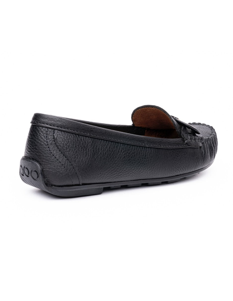 Mocasín Country lane 12030001 Negro Confort Mujer