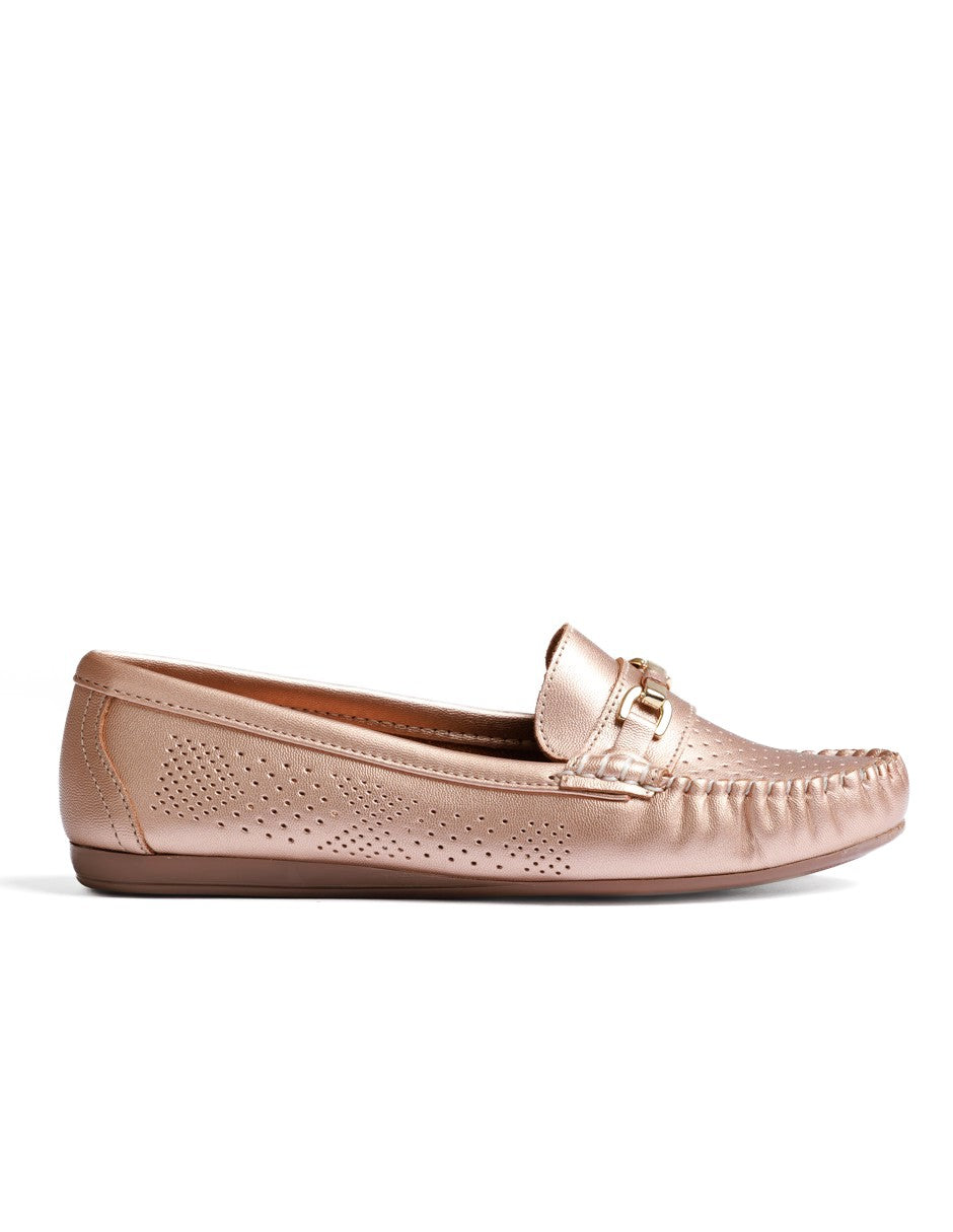 Mocasín Country Lane 12040001 Dorado Confort Mujer