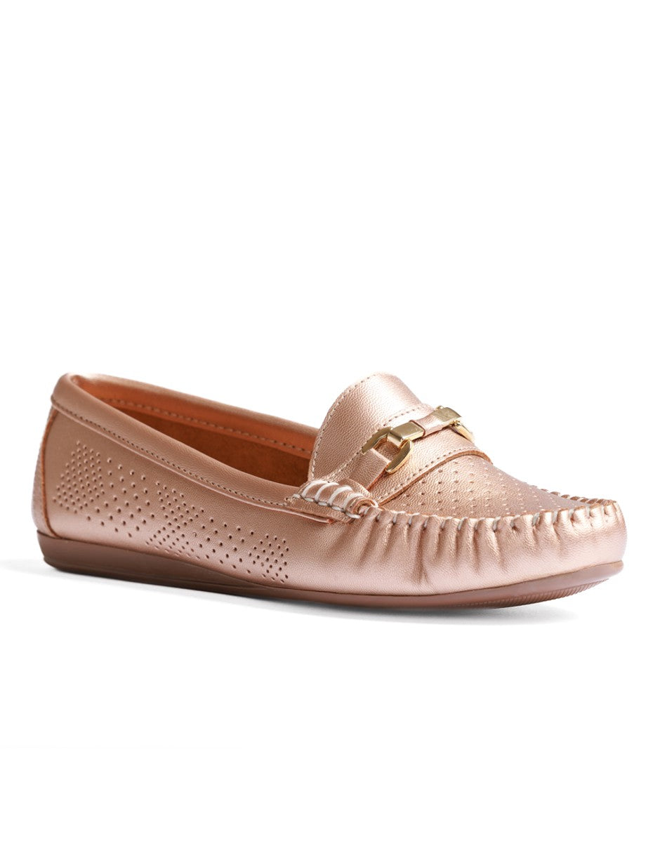 Mocasín Country Lane 12040001 Dorado Confort Mujer