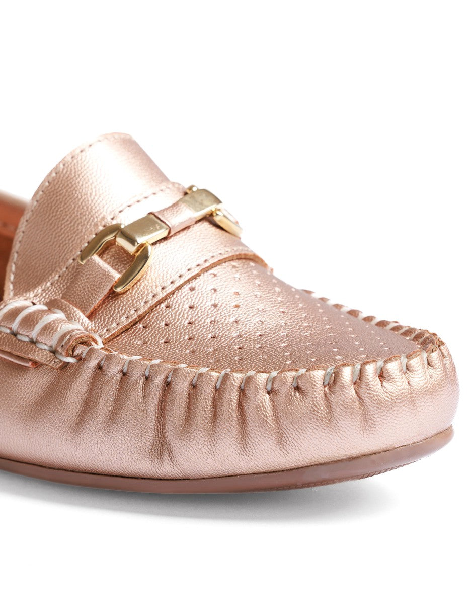 Mocasín Country Lane 12040001 Dorado Confort Mujer