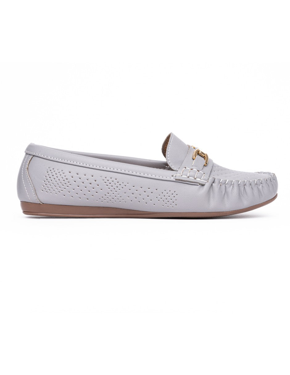 Mocasín Country Lane 12040001 Gris Confort Mujer