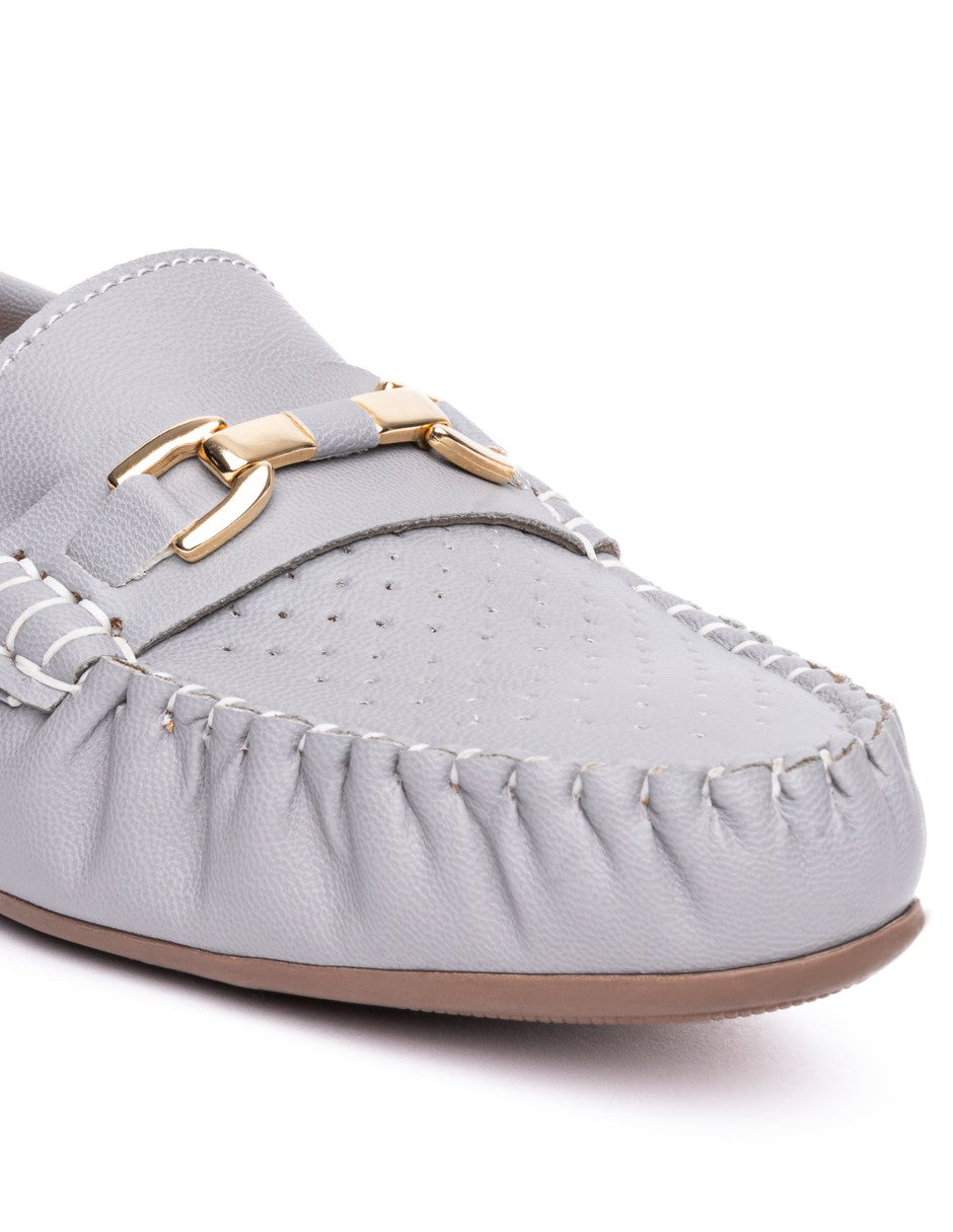 Mocasín Country Lane 12040001 Gris Confort Mujer