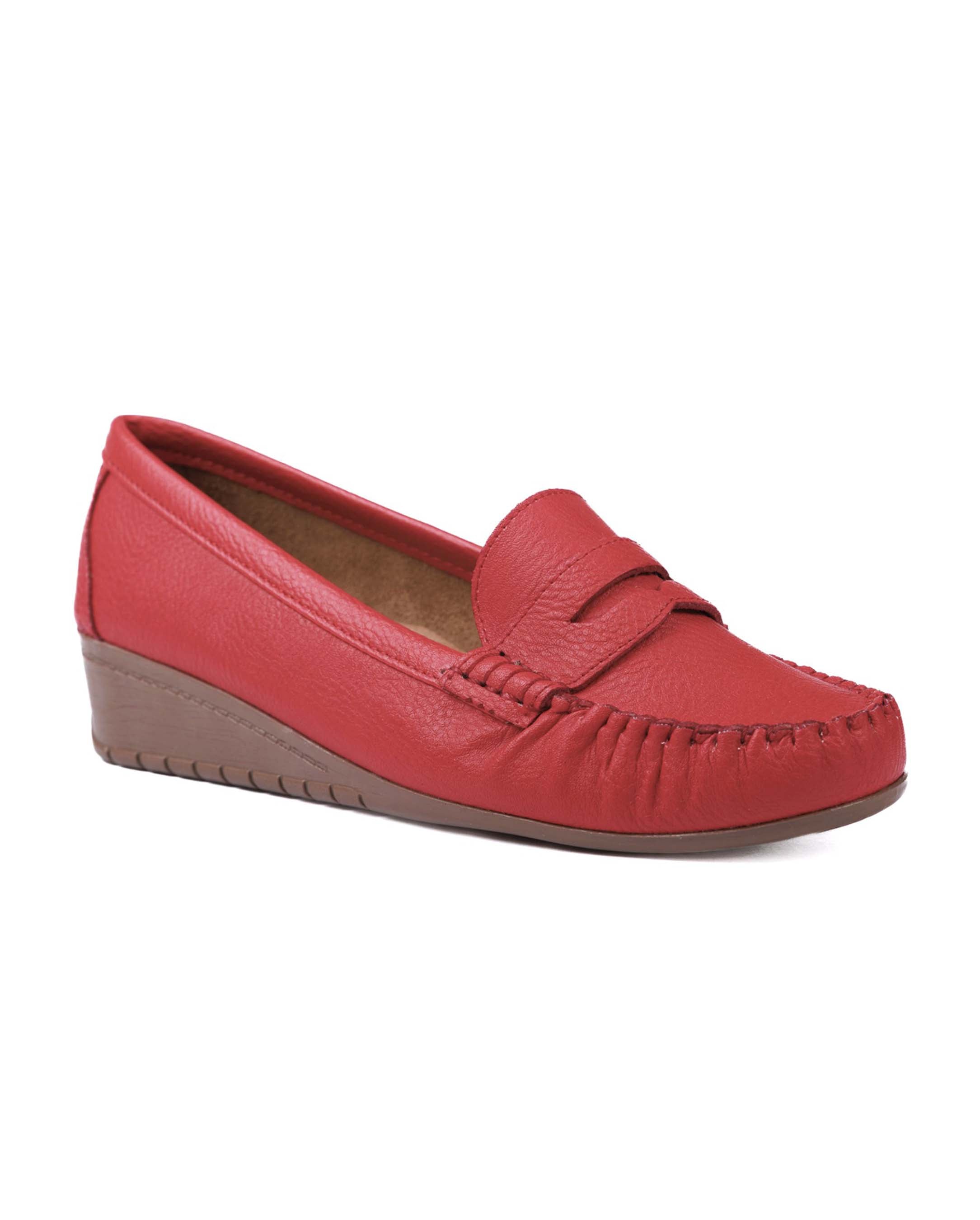 Mocasín Country Lane 12050001 Rojo Confort Mujer