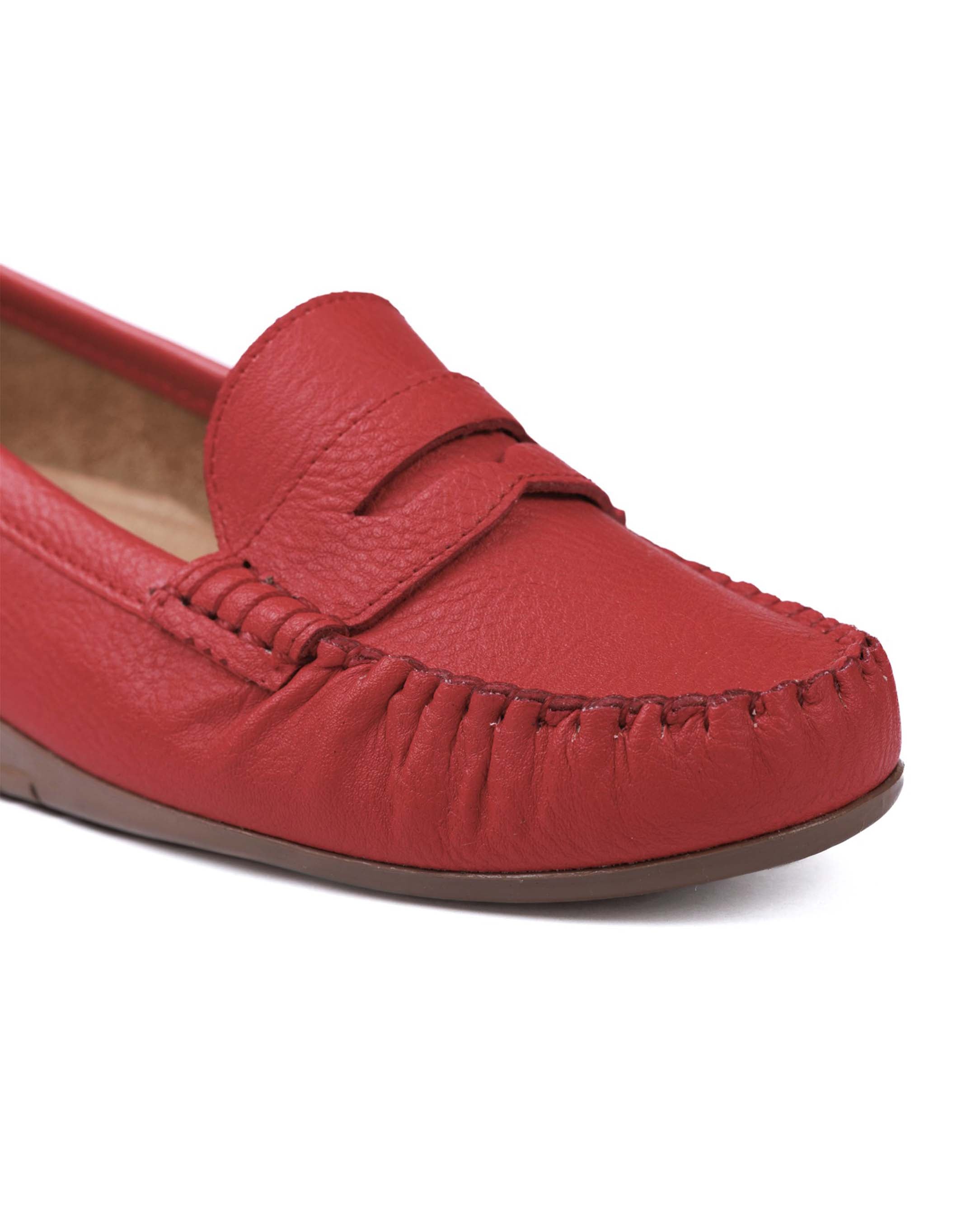 Mocasín Country Lane 12050001 Rojo Confort Mujer