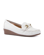 Mocasín Country Lane 12050004 Blanco Confort Mujer