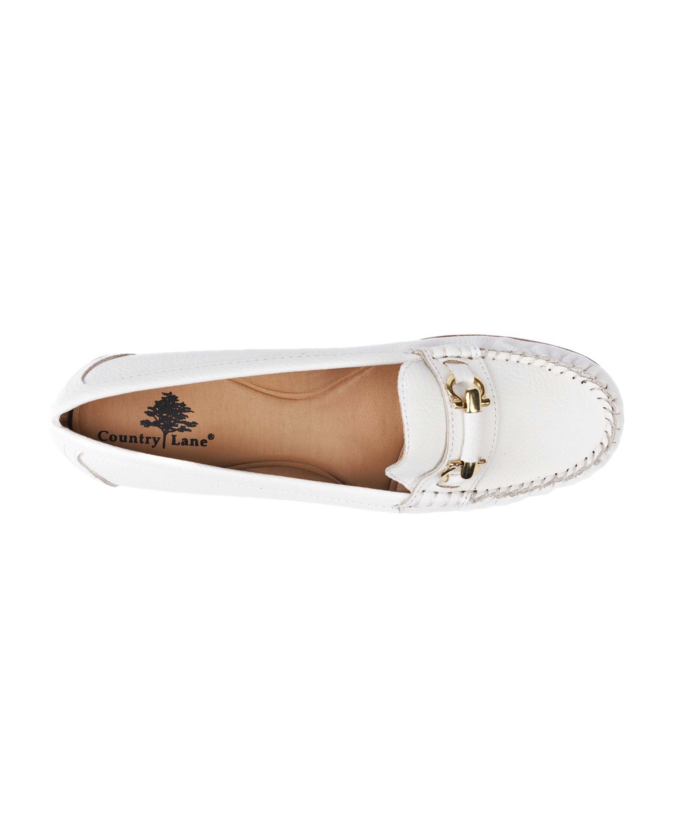 Mocasín Country Lane 12050004 Blanco Confort Mujer